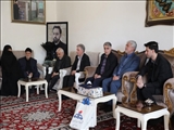 دیدار مدیرعامل شرکت گاز و مشاور استاندار آذربایجان شرقی با خانواده استاندار شهید خدمت